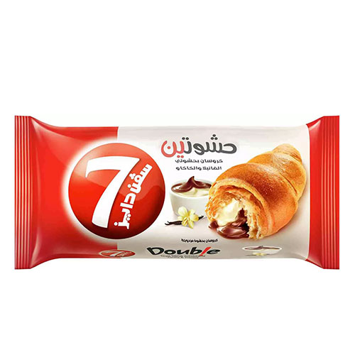 7Days Croissant Double Dual Filing Croissant Vanilla & Cocoa