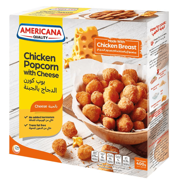 Americana Chicken Popcorn With Cheese 400G
