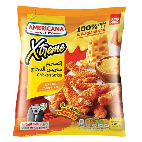 Americana Xtreme Cheese Chicken Strips 700G