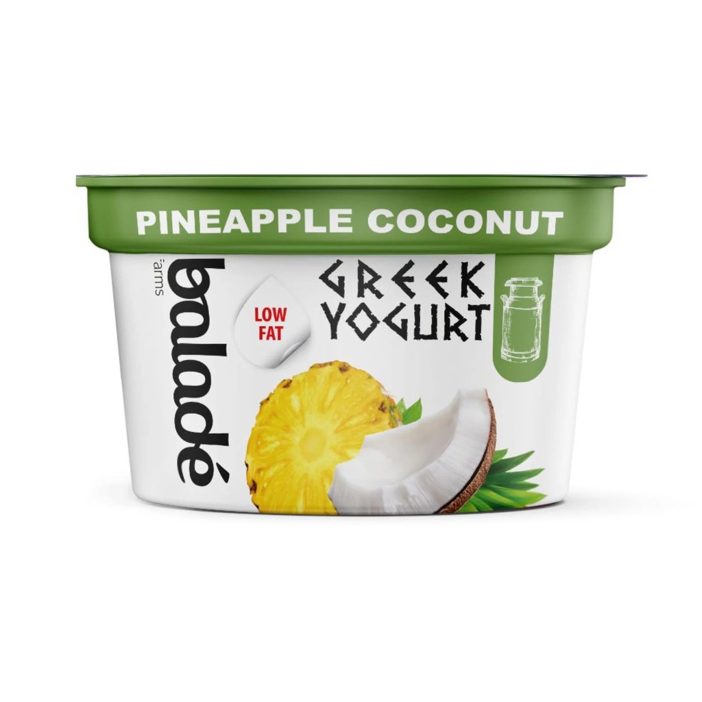 Balade Greek Yogurt Low Fat Pineapple Coconut 180G