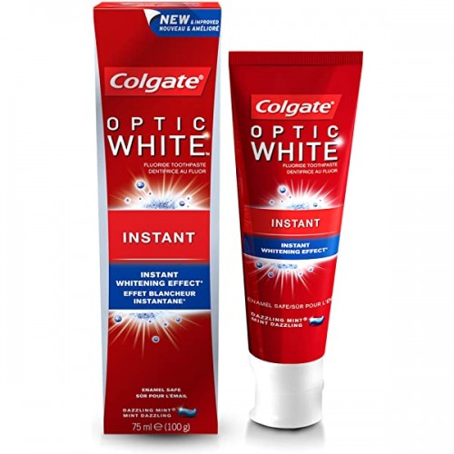 Colgate Optic White Instant Whitening Toothpaste, 75ml