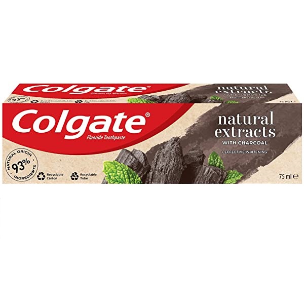 Colgate Natural Extracts Charcoal Whitening Toothpaste, 75ml