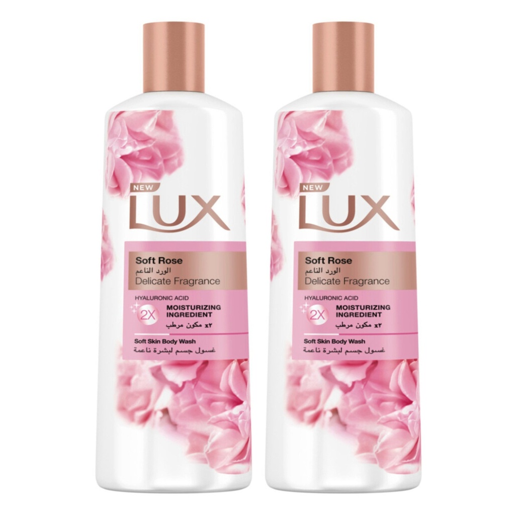 Lux Soft Rose Body Wash 2 x 250 ml