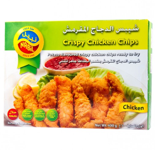 Nabil - Chicken Crispy Breaded Chips Spicy 400 Gm