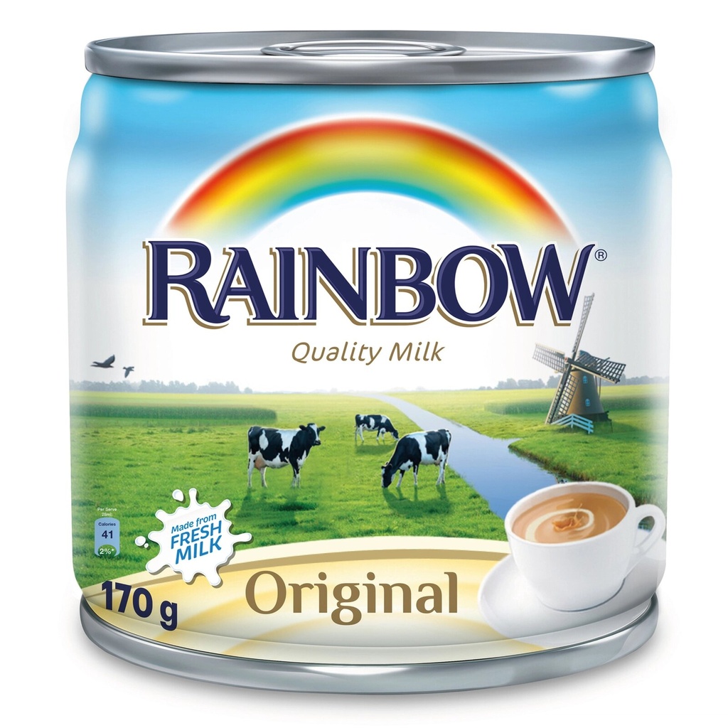 Rainbow Original Evaporated Milk, 170g
