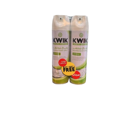 Kwik Disinfectant Spray 400Ml 1+1 Free