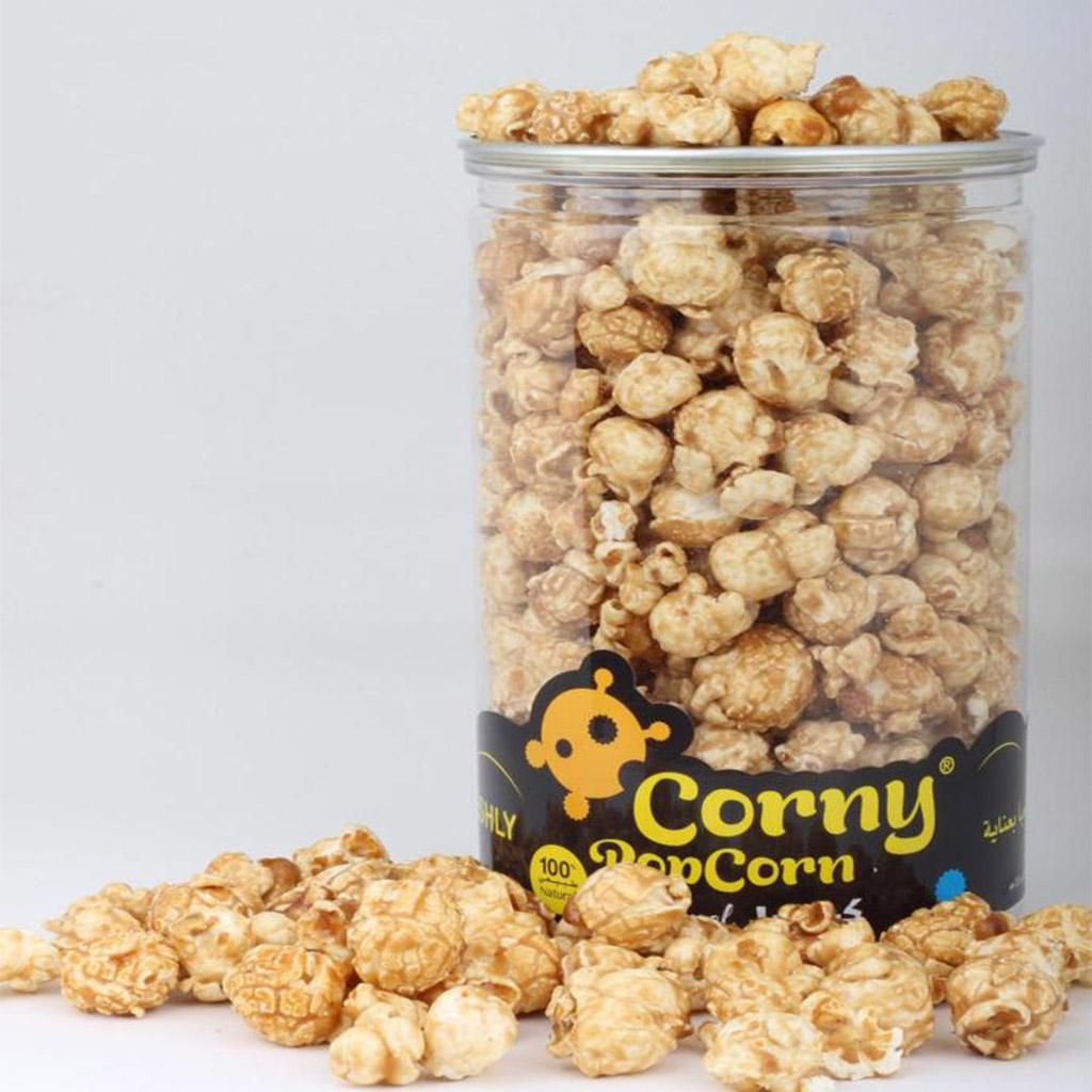 Corny Popcorn With Caramel Flavor 220 G Cans