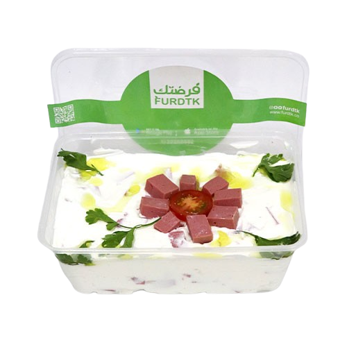 لبنة باالمرتديلا وزيت الزيتون 