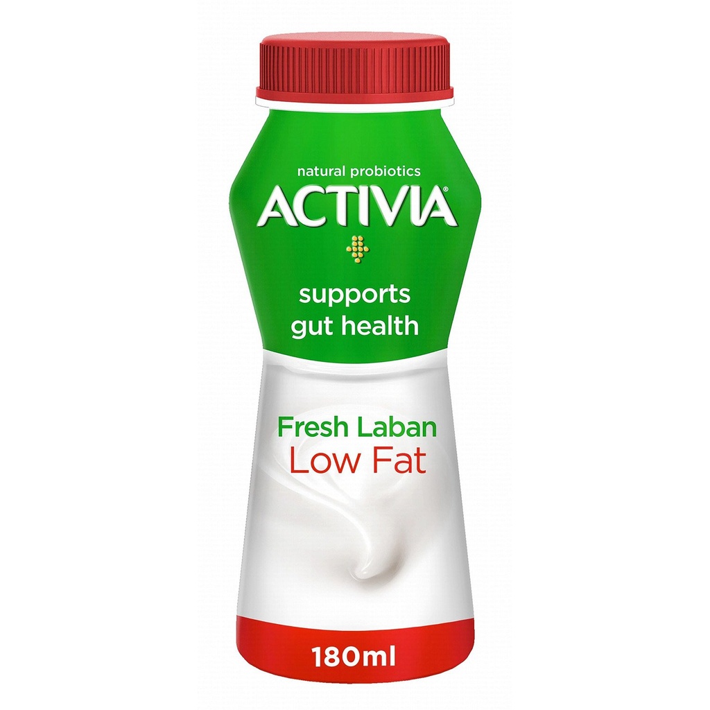 Activia Low Fat Fresh Laban with 5 Probiotic, 180ml