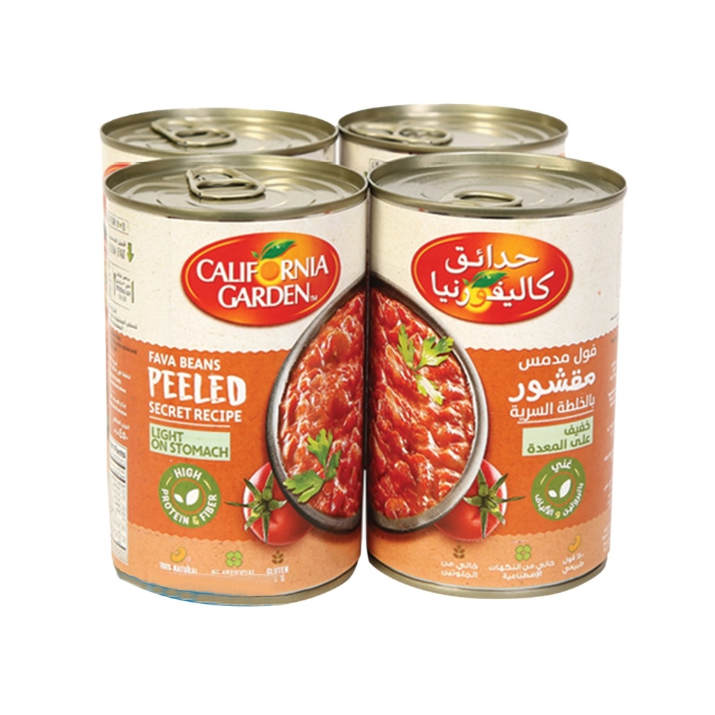 وصفة سرية لفول مدمس مقشر على طريقة كاليفورنيا 4×450 جرام