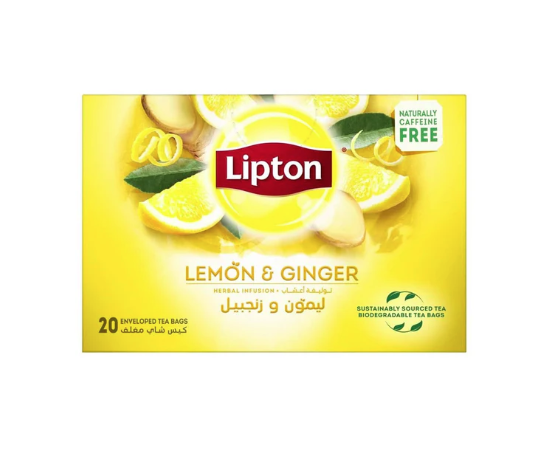 Lipton Lemon & Ginger 20 Tea Bags