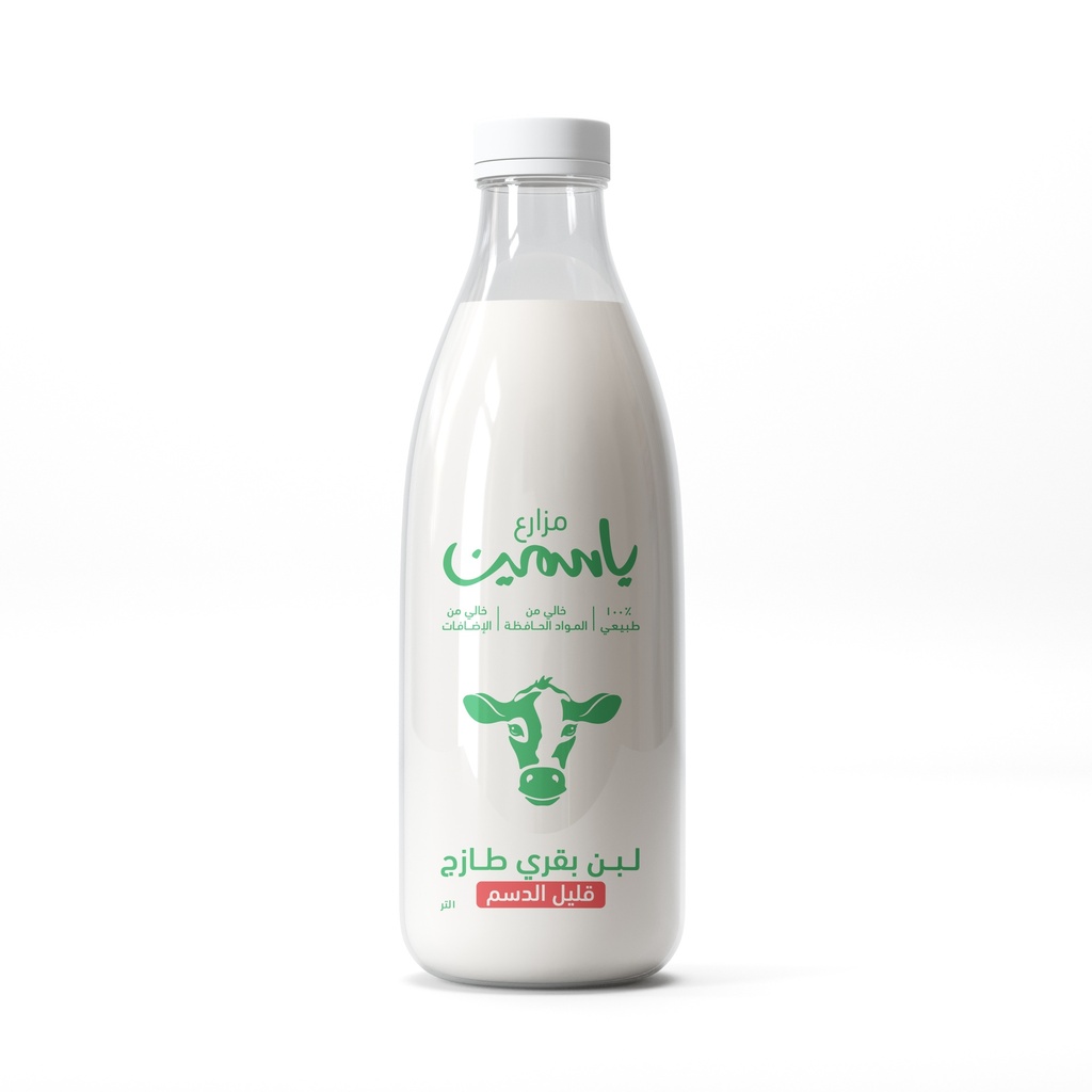 Yasmin Farms Laban Cow Low Fat Plastic Bottle 1L