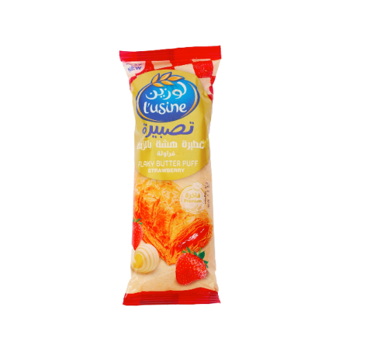 L'usine Flaky Butter Puff Strawberry 80 Gm