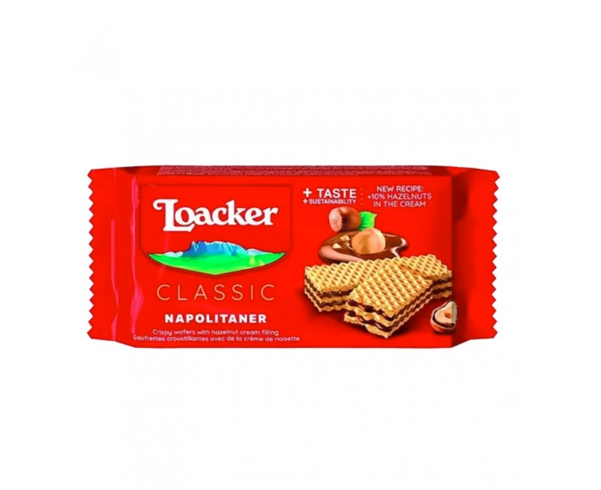 Loacker Classic Napolitaner Wafer 30 Gm