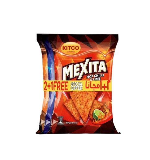 Kitco Mexita Tortilla Chips Assorted Flavour Value Pack 3 x 130 g