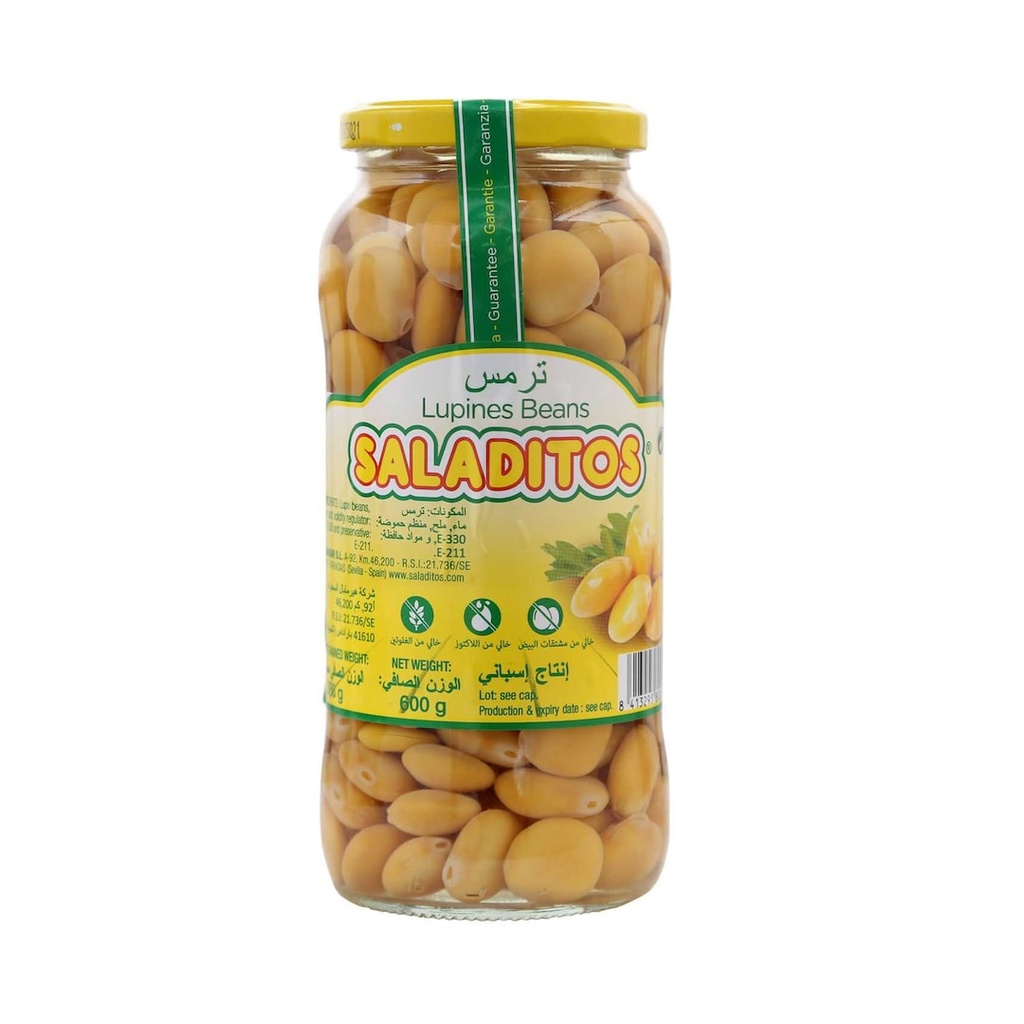 Saladitos Lupines Beans Glass Jar 600Gm