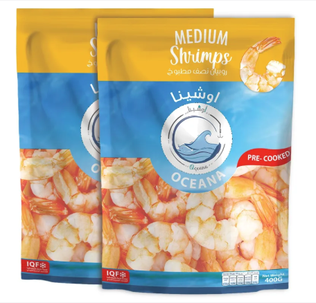 Oceana Fzn Cooked Shrimps Medium 2X400Gm@Sp