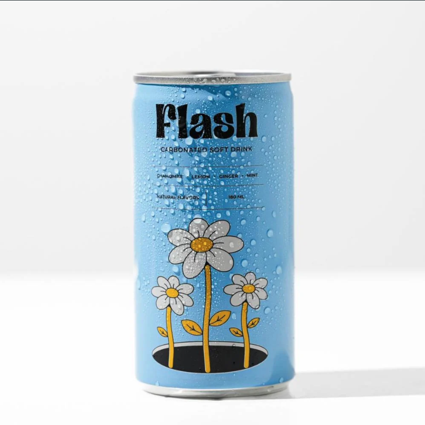 Flash Soft Drink (Chamomile-Lemon-Ginger-Mint) 180Ml