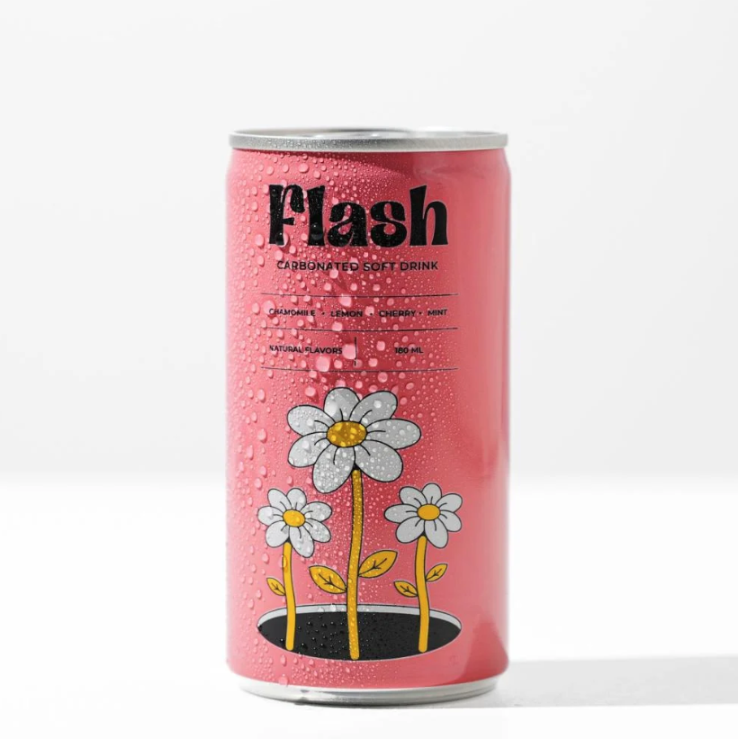 Flash Soft Drink (Chamomile-Lemon-Cherry-Mint) 180Ml