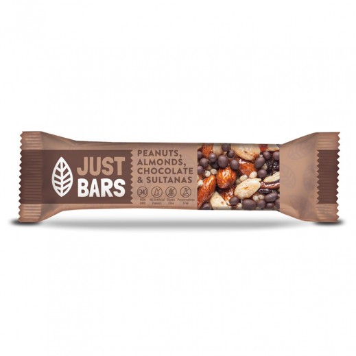 Just Bars - Peanut Almond & Chocolate & Sultanas 40G
