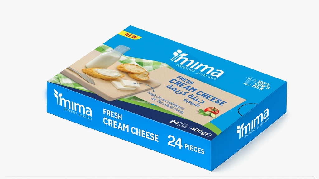 Mima Gardens fresh cream cheese Squares 24pieces  400 G