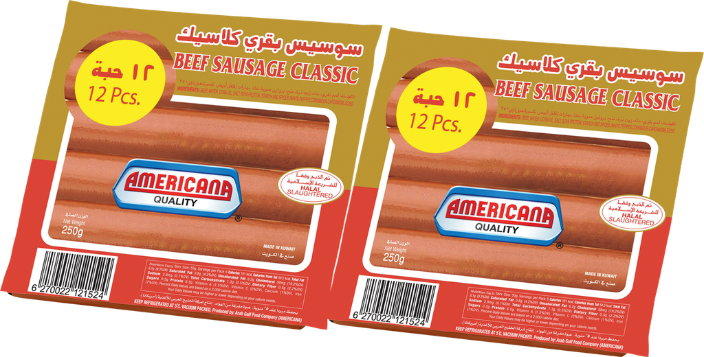 Americana Classic Beef Sausage