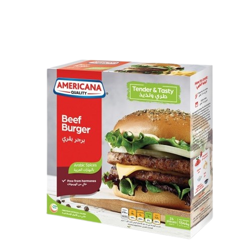 Americana Frozen Arabic Spices Beef Burger