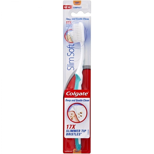 Colgate Slim Charcoal Soft Toothbrush, 1 Piece 