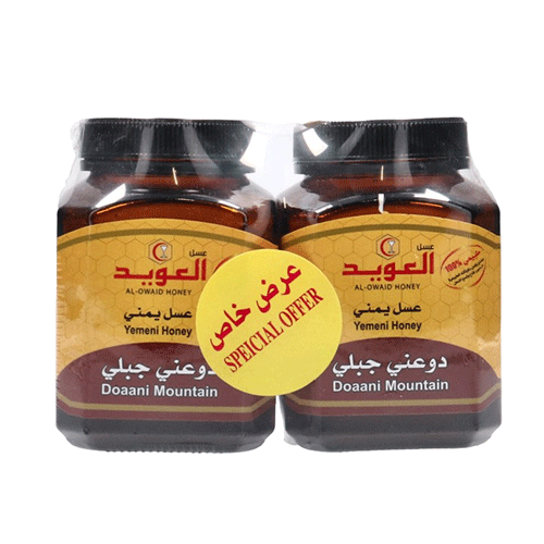 Al Owaid Honey Yemeni Doani Mountain Flower Special Offer 2X500G 