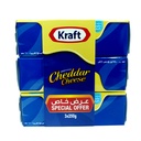 Kraft Cheddar Cheese Packets 250 g x 3 Pcs Offer 