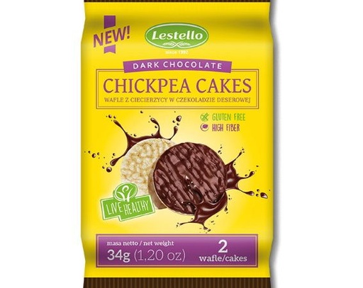 Lestello Dark Chocolate Chickpea Cakes 36G 
