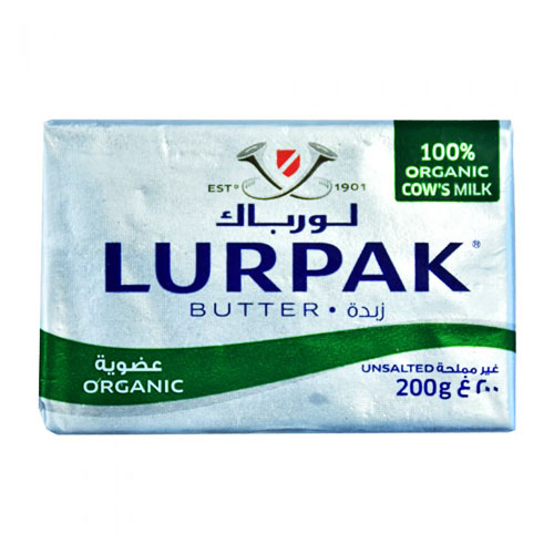Lurpak Organic Unsalted Butter-200 G 