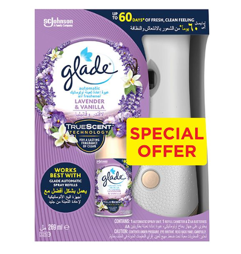 Glade Atmtc S/Base Lvndr & Vanilla 4*175 Gm 25% Off (Fmp) 