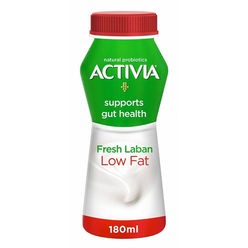 Activia Low Fat Fresh Laban with 5 Probiotic, 180ml 