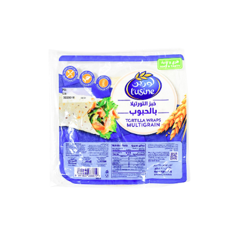 لفائف تورتيلا متعددة الحبوب من لوزين، 6 قطع، 240 جم 