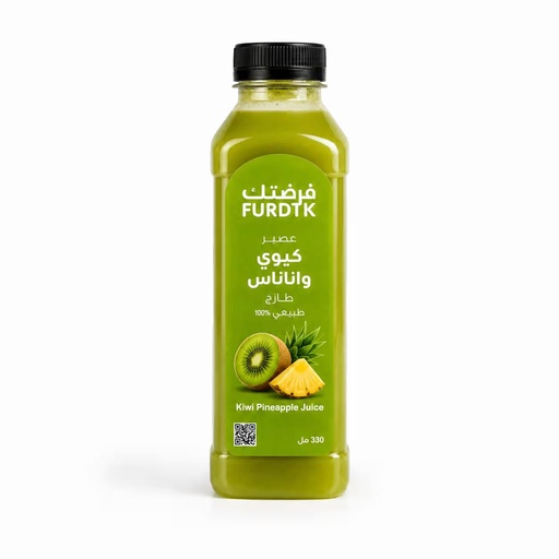 عصير الأناناس والكيوي الطازج 