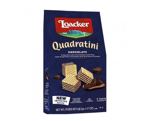 Loacker Quadratini Chocolate 54 Gm 