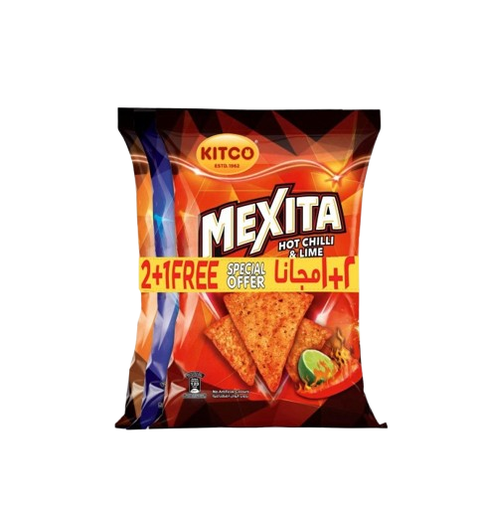 Kitco Mexita Tortilla Chips Assorted Flavour Value Pack 3 x 180 g 