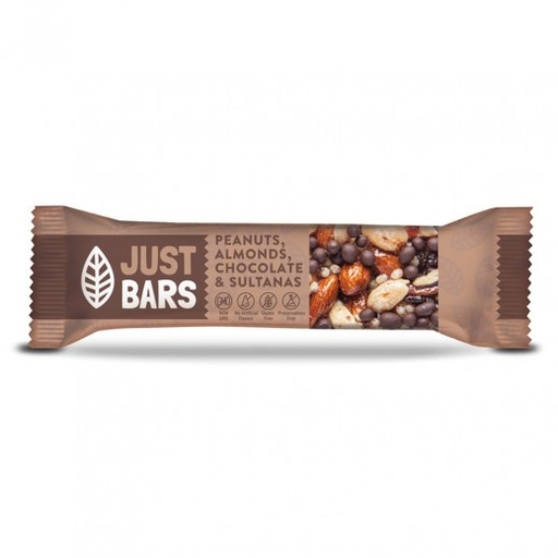Just Bars - Peanut Almond & Chocolate & Sultanas 40G 